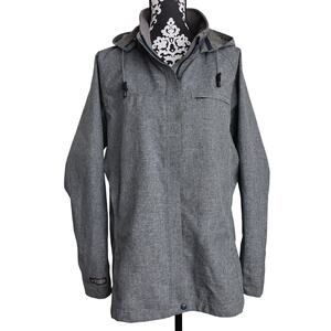 Women's Casual Blue Hooded Long Sleeve REI Zip Up Outdoor Ski Jacket - XL